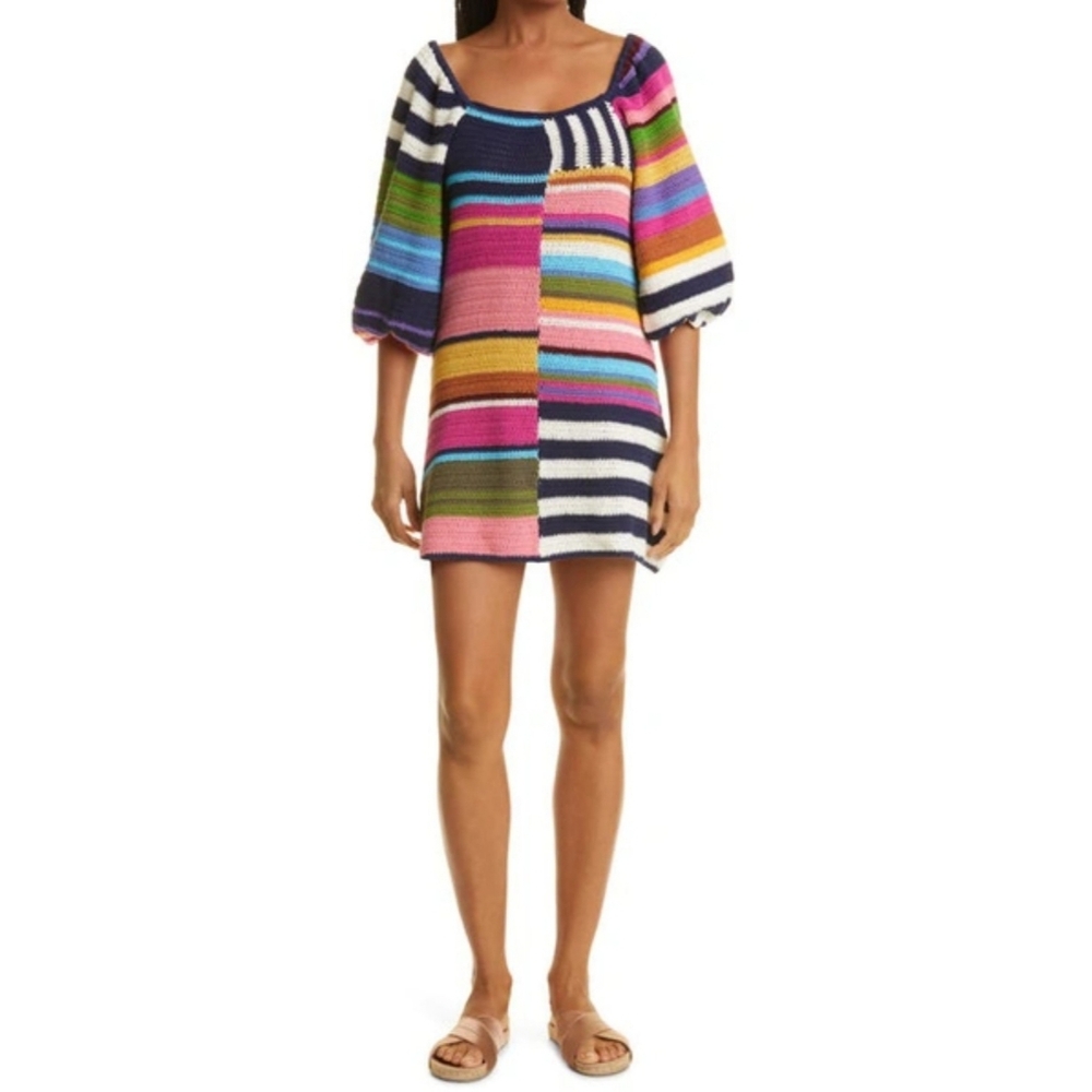 FARM Rio Multicolor Striped Mini Dress - Picture 3 of 8
